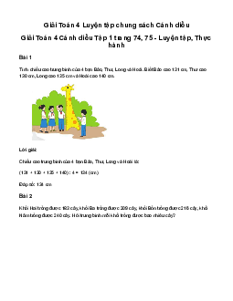 Giải Toán lớp 4 Bài 30: Luyện tập chung | Cánh diều