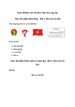 Soạn bài Đơn xin vào Đội trang 57 | Tiếng việt 3 Chân trời sáng tạo