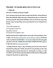 Tìm hiểu về di sản văn hóa tranh Đông Hồ ở Việt Nam | Môn Cơ sở văn hóa Việt Nam - Đại học Sư Phạm Hà Nội