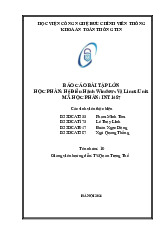 Báo cáo So sánh hệ điều hành Windows và Linux/Unix (INT) môn Hệ điều hành Windows và Linux/Unix | Học viện Công Nghệ Bưu Chính Viễn Thông