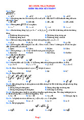 Đề Cương Trắc Nghiệm Toán 9 HK1 Có Đáp Án