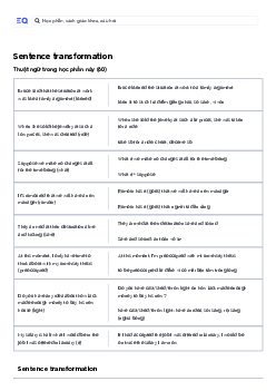 Sentence transformtion notes - Olympic 30-4
