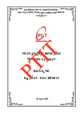 Bài giảng môn Kế toán tài chính | Học viện Công Nghệ Bưu Chính Viễn Thông