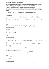 Bài tập ôn thi môn toán rời rạc | Đại học Kinh tế Thành phố Hồ Chí Minh