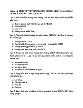 Bài tập trắc nghiệm Chương 5 | Kinh tế chính trị Mác - Lênin | Đại học Tôn Đức Thắng