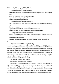 Bài tập kỹ năng bán hàng của Michael Jordan