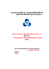 Báo cáo Vẽ quỹ đạo của vật theo phương trình chuyển động - Giải tích 1 | Trường Đại học Bách khoa Thành phố Hồ Chí Minh