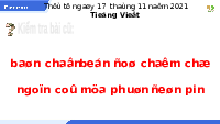 Giáo án điện tử Tiếng việt 1 bài 36 Cánh diều: Học vần: Om, ôm, ơm