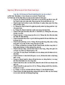 Văn mẫu lớp 6 Chân trời sáng tạo bài Lập dàn ý Kể lại truyện cổ tích Thạch Sanh