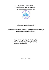BÁO CÁO THỰC TẬP: MÔ PHỎNG THUẬT TOÁN SẮP XẾP VỚI C++ môn Công nghệ thông tin | Trường Đại Học Nha Trang