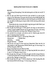 Bài tập kế toán tài sản cố định | Học viện Hành chính Quốc gia