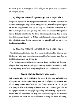 Sự đồng điệu về tâm hồn giữa tác giả và nhân vật trong bài tản văn Bản tin về hoa anh đào | Văn mẫu 7 Kết nối tri thức