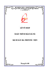 Giáo trình bài giảng môn Kịch bản đa phương tiện | Học viện Công Nghệ Bưu Chính Viễn Thông