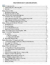 Tài liệu học tập môn Nhập môn học máy và khai phá dữ liệu | Trường Đại học Bách Khoa Hà Nội
