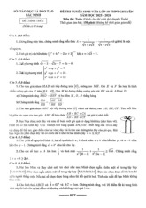 Đề tuyển sinh lớp 10 chuyên môn Toán (chuyên) năm 2025 – 2026 sở GD&ĐT Bắc Ninh