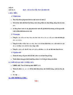 Giáo án Toán 10 Kết nối tri thức tuần 8