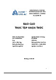 Báo cáo thực tập nhận thức tích lũy  - Tham khảo | Đại học Hoa Sen