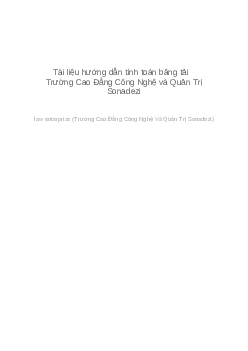 Tài liệu Hướng dẫn tính toán băng tải | Trường Cao đẳng Công nghệ Và Quản trị Sonadezi
