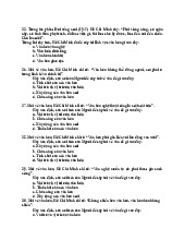Trắc nghiệm tư tưởng Hồ Chí Minh về văn hóa và đời sống