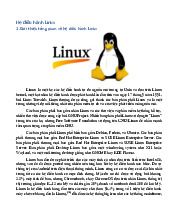 Tìm hiểu về Hệ điều hành Linux và Driver | Môn Hệ điều hành - Đại học Bách Khoa Hà Nội
