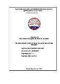 Phòng, chống vi phạm pháp luật về bảo vệ môi trường | Tiểu luận HP2 công tác quốc phòng an ninh