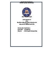 Bài Thảo Luận Nhóm 3: Quản Lý Cầu Dịch Vụ Ăn Uống KFC Tại Hà Nội - 2153TEMG