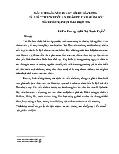 Xác định các yếu tố cốt lõi để xây dựng và  phát triển chuỗi sản phẩm du lịch chăm sóc sức khỏe tại việt nam hiện nay | Học viện Hành chính Quốc gia