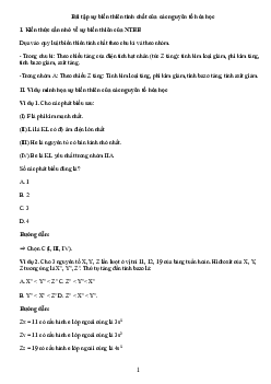 Bài tập về sự biến thiên tính chất của các nguyên tố hóa học - Kết Nối Tri Thức- Hóa học lớp 10