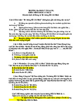 200 câu trắc nghiệm tư tưởng Hồ Chí Minh- Trường Đại Học Văn Lang