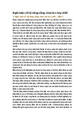 Nghị luận về kỹ năng sống chọn lọc hay nhất