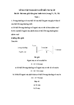 Giải VBT môn Toán 3 - Bài 28: Bài toán giải bằng hai bước tính | Kết nối tri thức