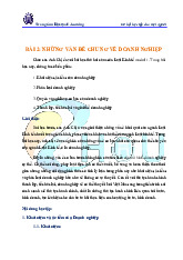 Chương 2 - Những Vấn Đề Doanh Nghiệp môn Luật kinh tế | Trường đại học Mở Hà Nội