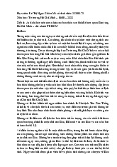 Cảm nhận về tham quan bảo tàng Hồ Chí Minh - Đề cương môn Tư tưởng Hồ Chí Minh –Trường Đại học Hoa Sen
