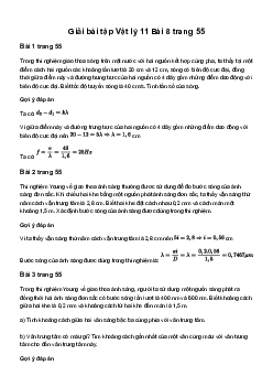 Giải Vật lí 11 Bài 8: Giao thoa sóng | Chân trời sáng tạo