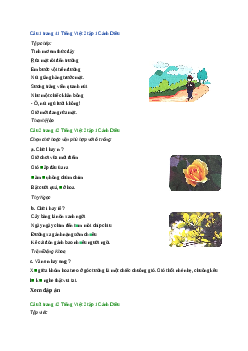 Giải SGK môn Tiếng việt 2 - Bài 5: Tập chép: Dậy sớm(5) | Cánh Diều