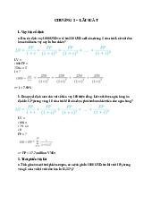 Bài tập chương 2 - Môn Thị trường và các định chế tài chính - Đại Học Kinh Tế - Đại học Đà Nẵng