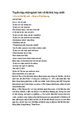 Tuyển tập những bài hát về Hà Nội hay nhất