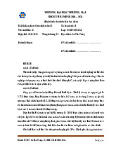 Đề thi Học phần Quản trị tài chính 1 | Trường Đại học Thương Mại