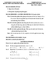 Ôn tập giữa học kì 2 Toán 12 năm 2025 – 2026 trường THPT Trần Phú – Hà Nội