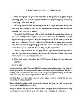 CÂU HỎI ÔN TẬP MÔN LUẬT HIẾN PHÁP | Trường Đại học Luật - Đại học Quốc gia Hà Nội