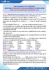 Chuyên đề: Kỹ năng xử lý các dạng bài thường gặp trong đề thi môn Tiếng Anh