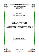 Giáo trình môn Nguyên lý kế toán 1 | Trường Đại học Duy Tân