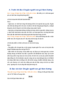 Soạn bài Chuyện người con gái Nam Xương Chi tiết | SGK Ngữ Văn 9 Kết nối tri thức (Tập 1)