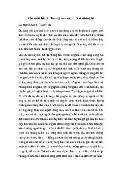 Tả một con vật nuôi trong vườn thú Hay nhất | Tập làm văn 4