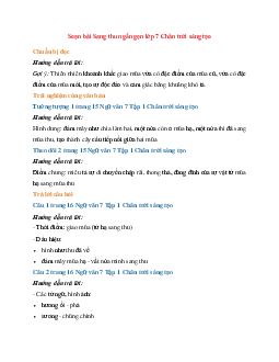 Soạn bài Sang thu ngắn gọn | Ngữ Văn 7 Chân Trời Sáng Tạo tập 1