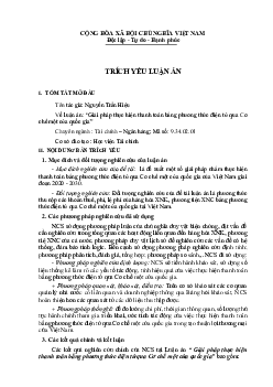 Trích yếu Luận án | Học viện tài chính