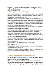 Nghĩa vụ quân sự đi mấy năm? Thời gian nhập ngũ là ngày nào?