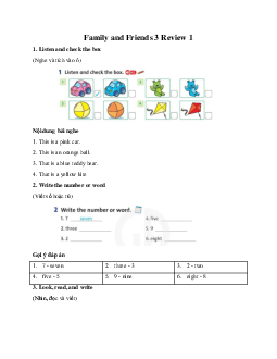 Family and Friends 3 Review 1