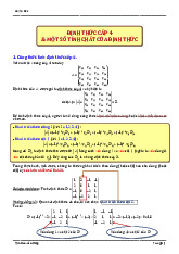 Định Thức Cấp 4, Tính Chất - Đại học Bách Khoa Hà Nội