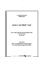 Báo cáo thực tập định hướng nghề nghiệp 1 - Lí luận Nhà nước & Pháp luật | Trường Đại học Mở Hà Nội